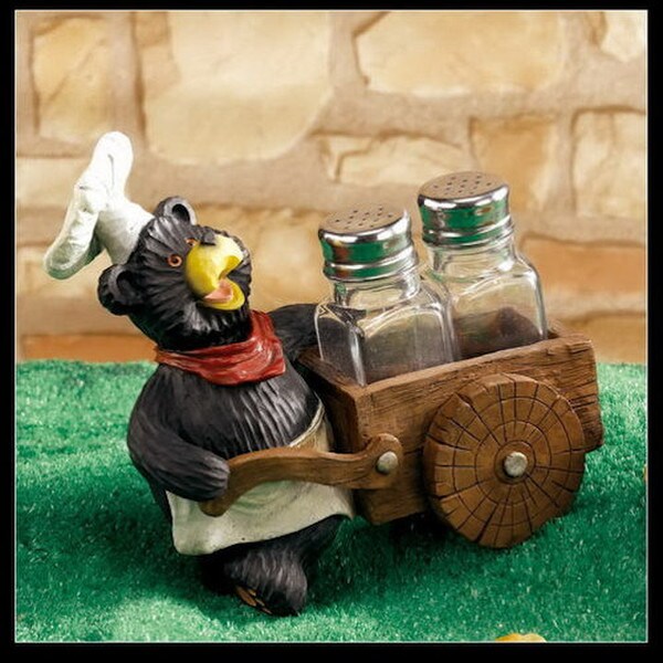 Chef Bear Salt & Pepper Cart